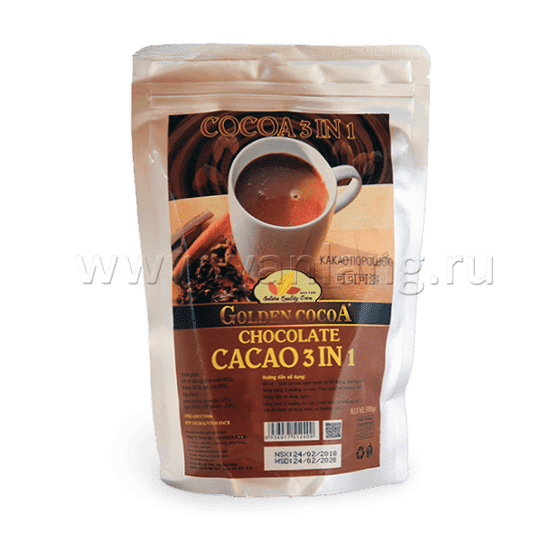HUCAFOOD - Cocoa - Какао-порошок растворимый 3in1 (зип-пакет) 500г_3