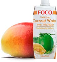 Кокосовая вода Foco, 330 мл c Манго