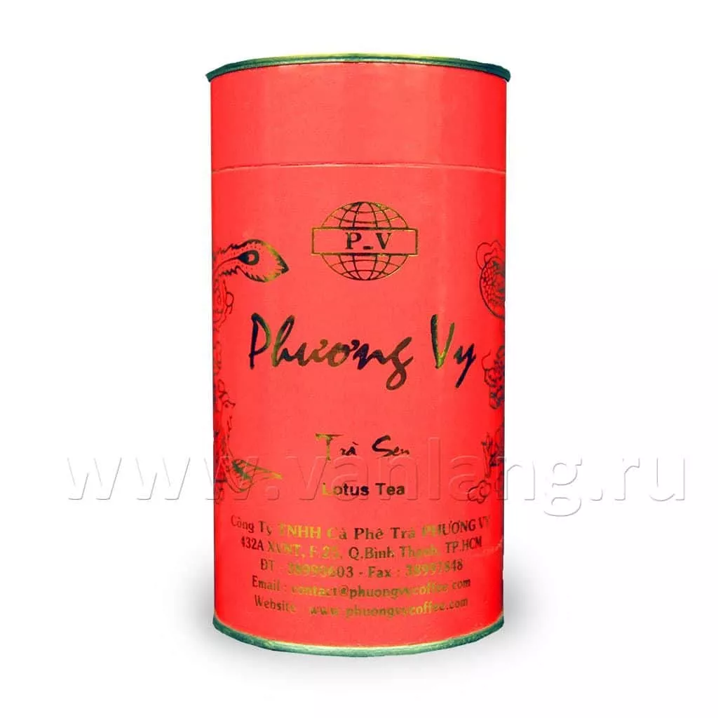 PHUONG Vy - Чай зеленый с лотосом (Tra Sen) 150г