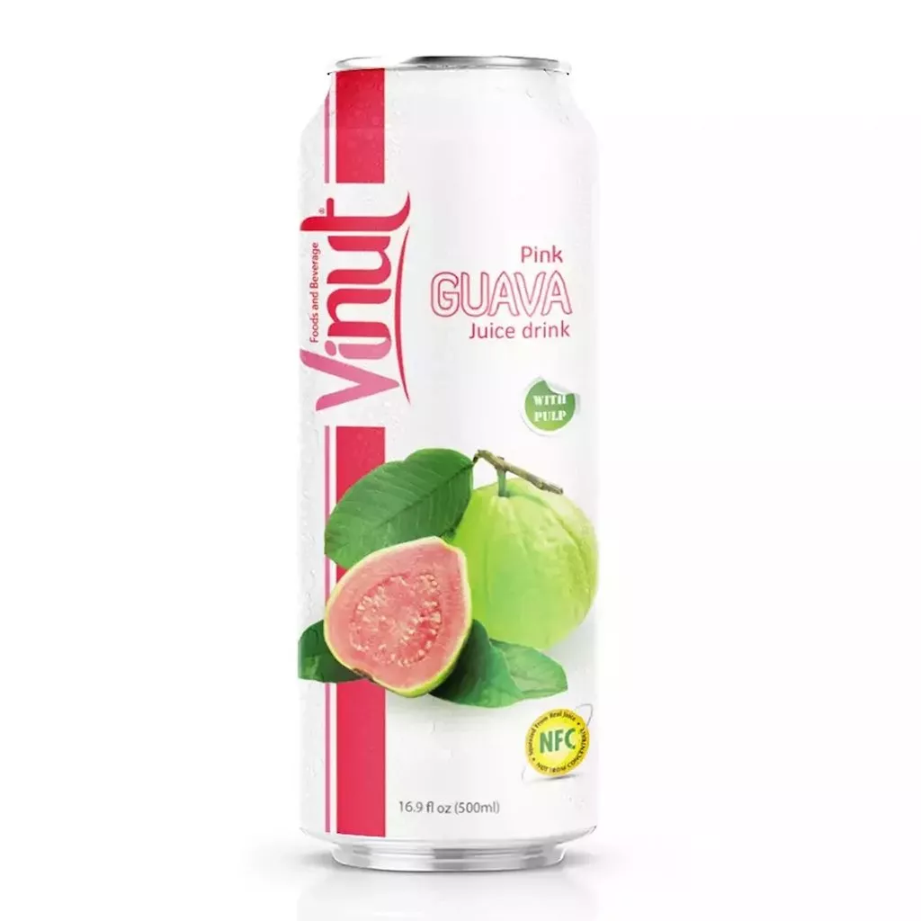 Напиток Vinut - Сок Розовой гуавы с мякотью, 490 мл